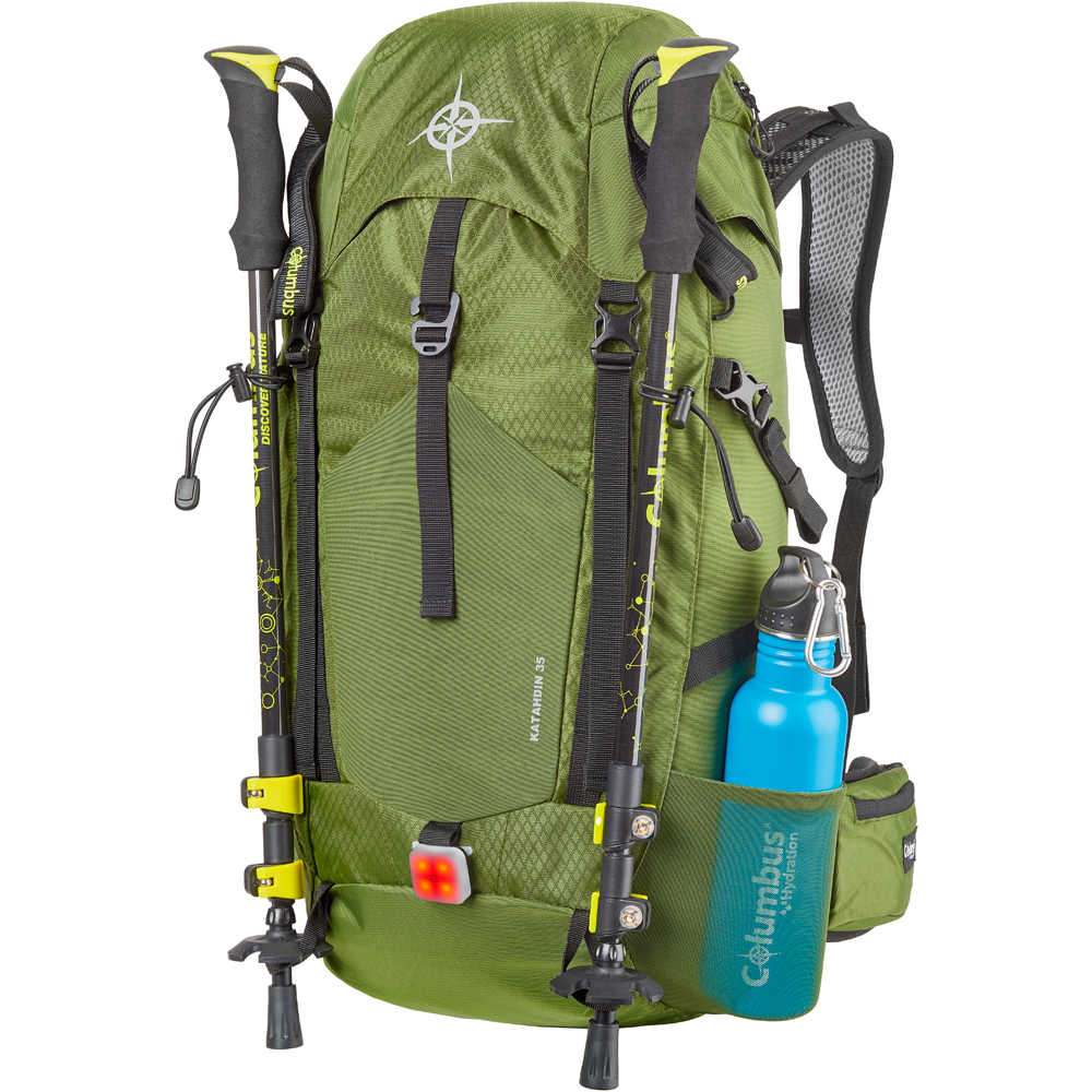 Columbus Outdoor mochila montaña KATAHDIN 35lt con funda de lluvia 03