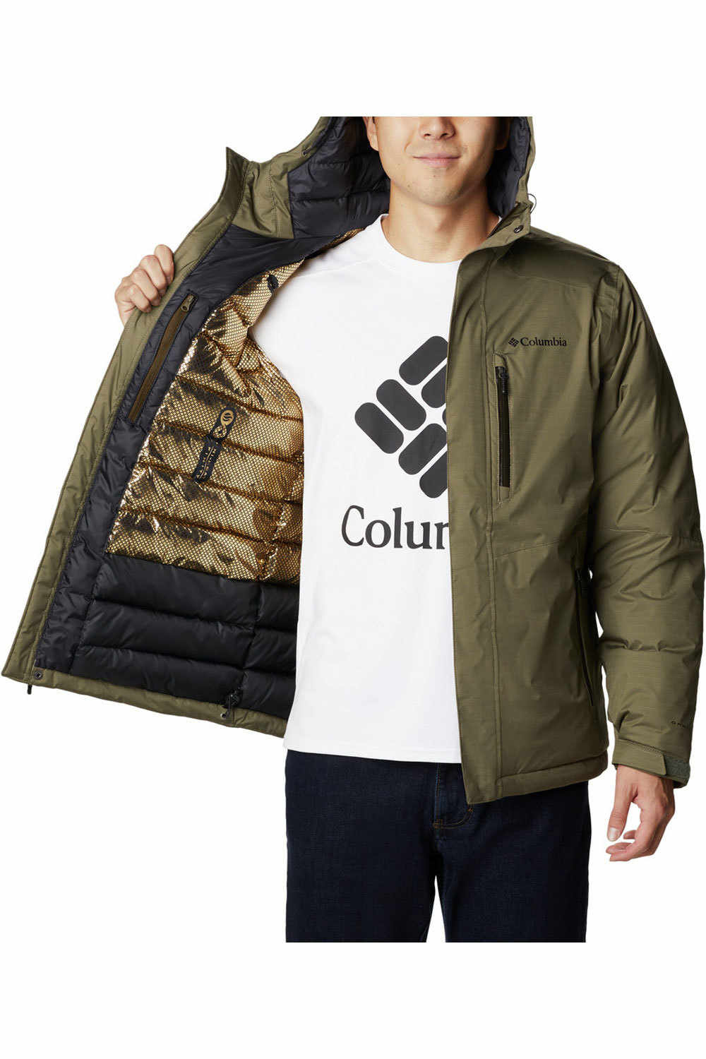 Columbia chaqueta impermeable insulada hombre Oak Harbor Insulated Jacket vista frontal