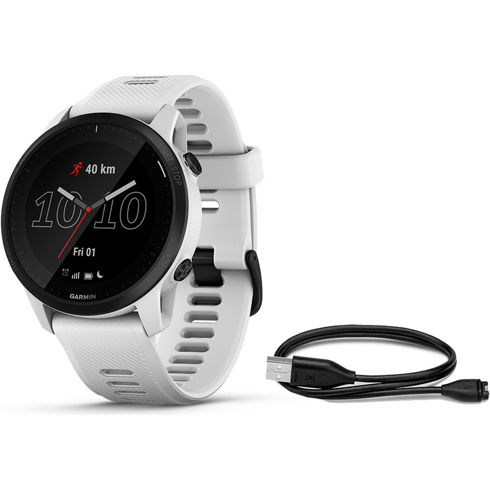 Garmin pulsómetros con gps FORERUNNER 945 GPS LTE BLANCO vista frontal