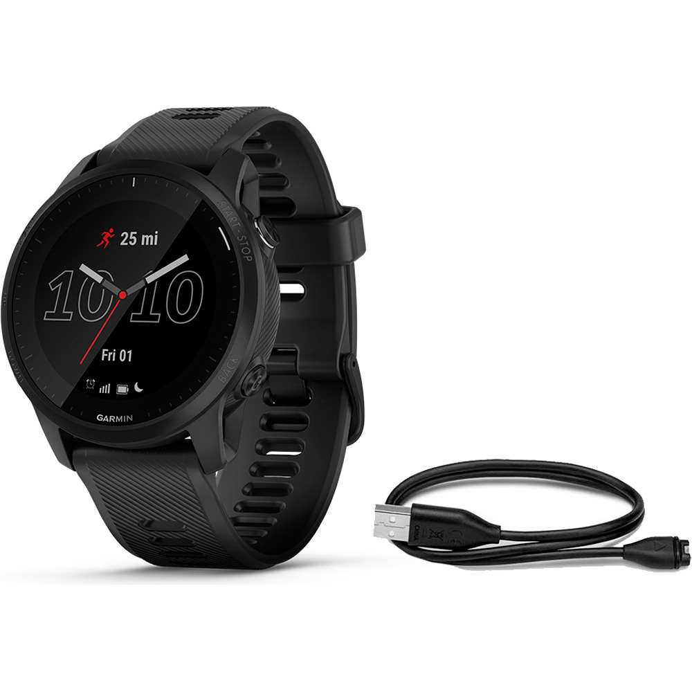 Garmin pulsómetros con gps FORERUNNER 945 GPS LTE NEGRO vista frontal