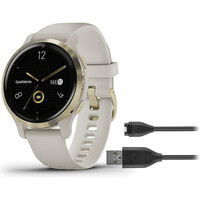 Garmin smartwatch VENU 2S Light Sand/Light Gold WW vista frontal