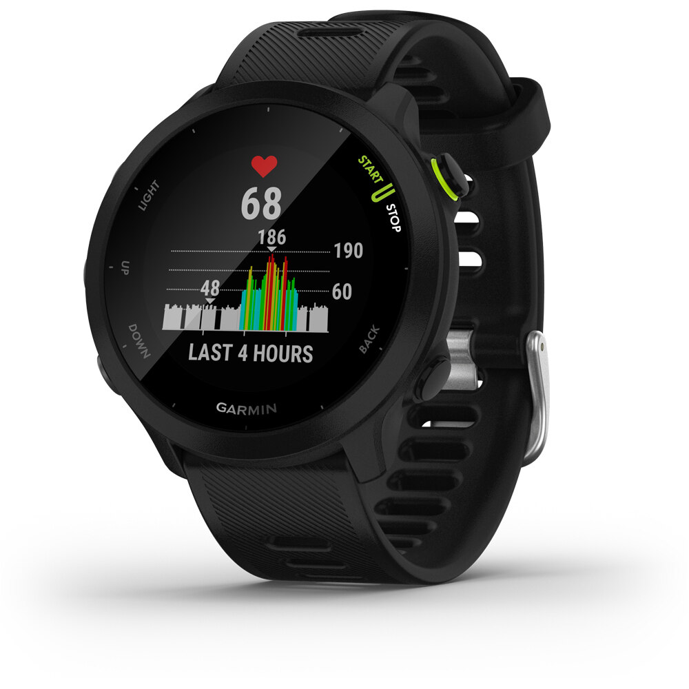 Garmin pulsómetros con gps FORERUNNER 55 NEGRO 04