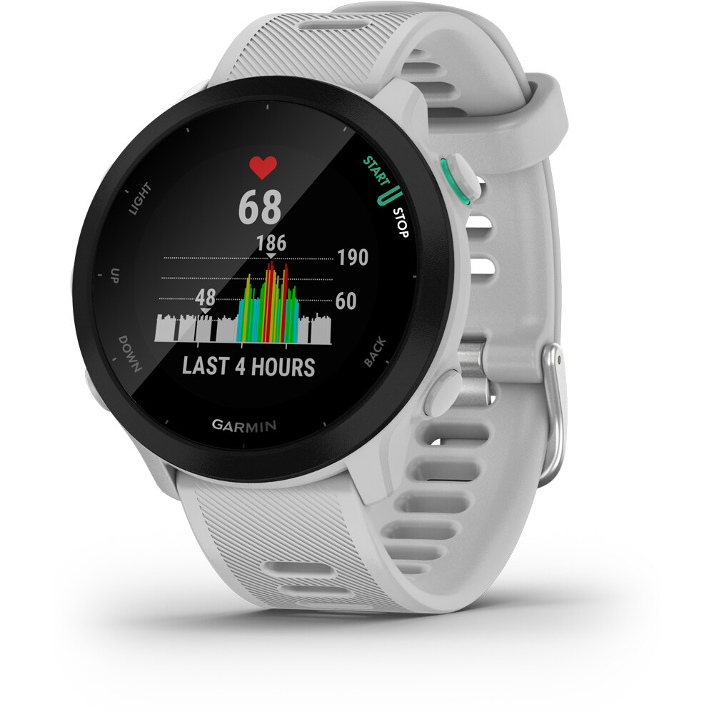 Garmin pulsómetros con gps FORERUNNER 55 BLANCO 04