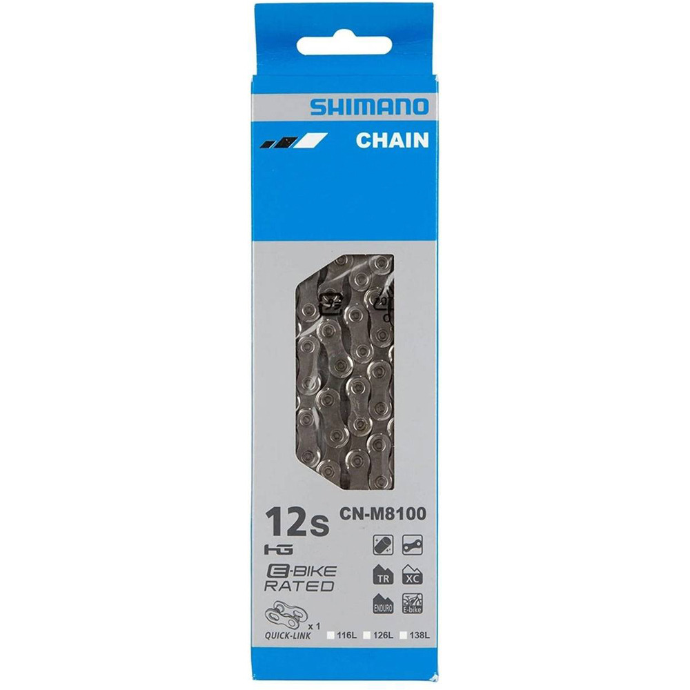 Shimano cadena 126 eslabones ql cn-m8100 12-velocidades cadena bicicleta