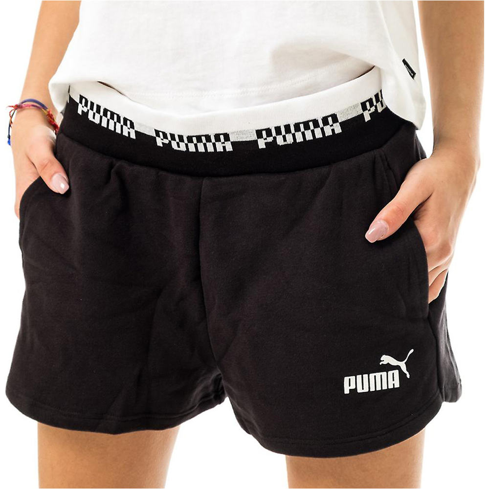 Puma pantalón corto deporte mujer Amplified Shorts vista frontal