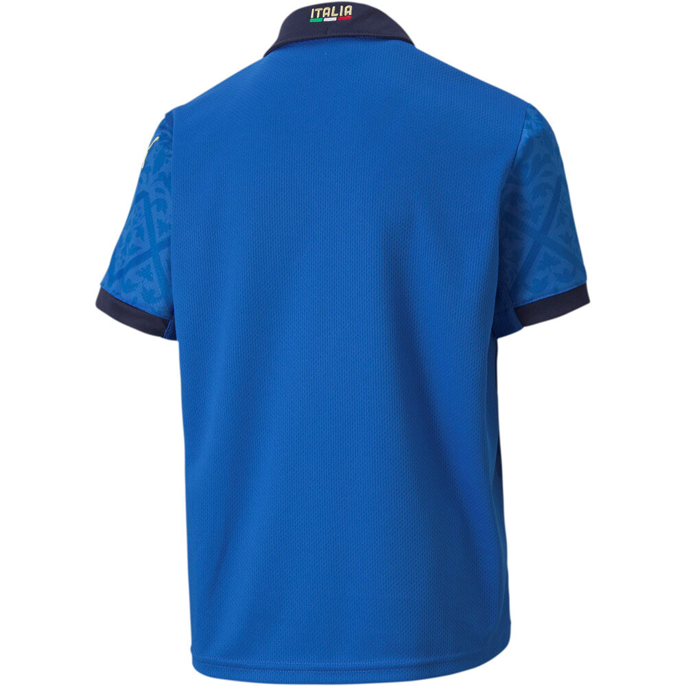 Puma camiseta de fútbol oficiales niño ITALIA Home Shirt Replica Jr vista trasera