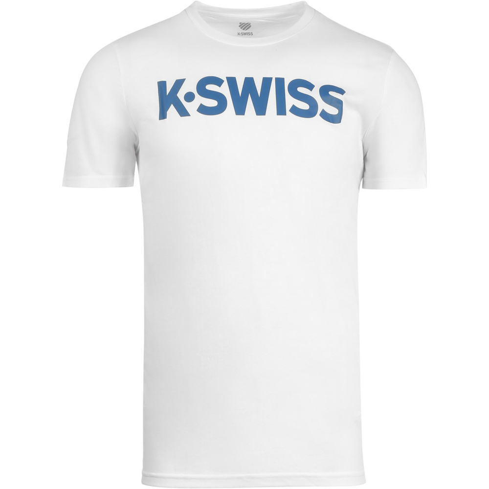 K-Swiss camiseta tenis manga corta hombre CORE LOGO vista frontal