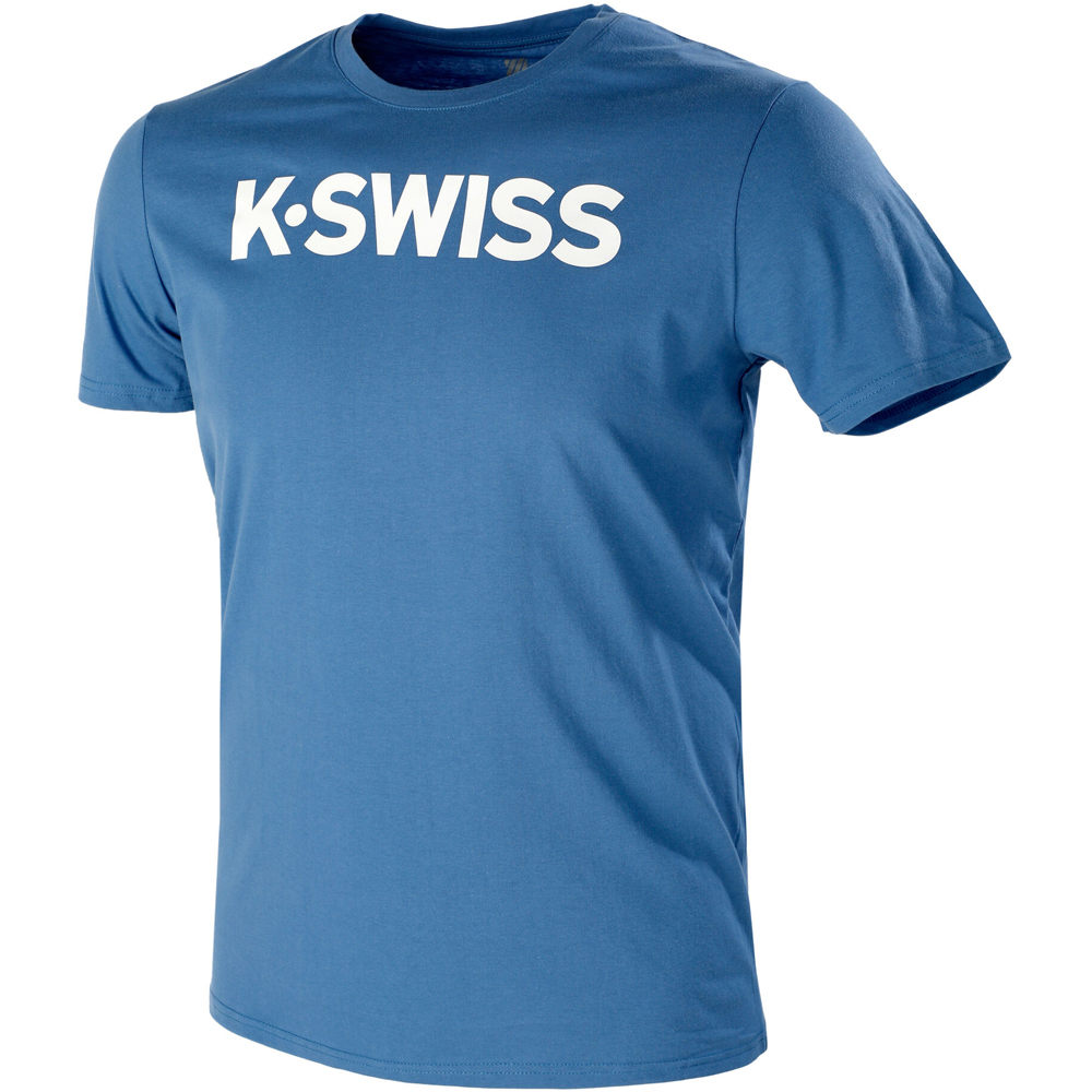 K-Swiss camiseta tenis manga corta hombre CORE LOGO vista frontal