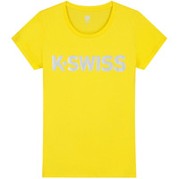 K-Swiss camiseta tenis manga corta mujer CAMISETA HYPERCOURT LOGO vista frontal