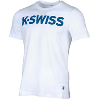 K-Swiss camiseta tenis manga corta hombre CAMISETA LOGO vista frontal