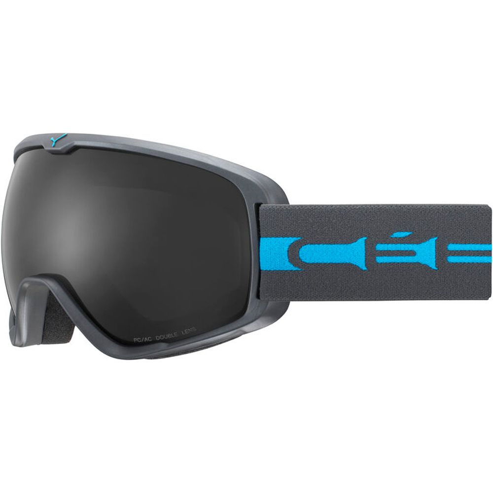 Cebe gafas ventisca ARTIC M Mat Grey Blue Grey Ultra Black vista frontal