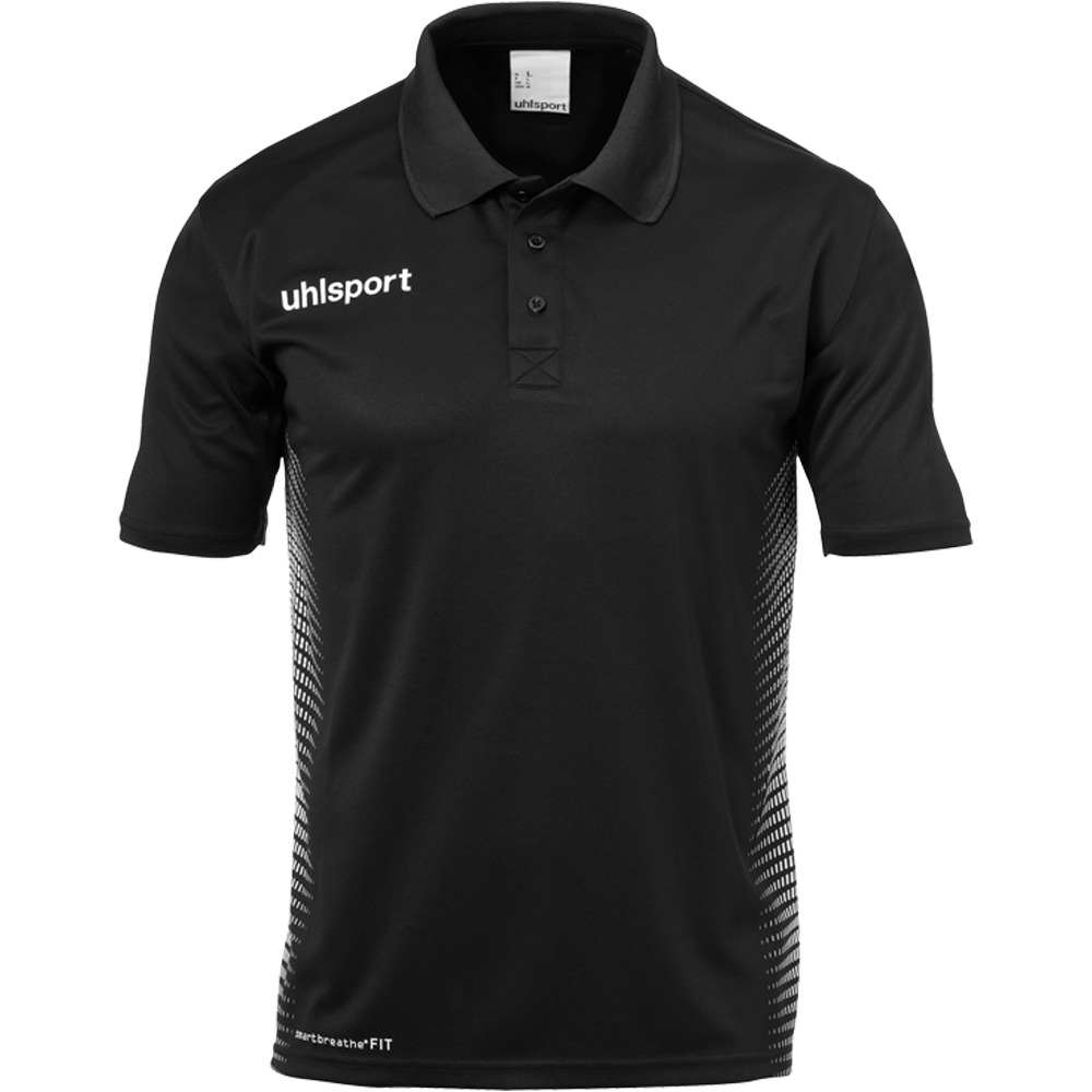 Uhlsport camisetas entrenamiento futbol manga corta niño SCORE POLO SHIRT vista frontal