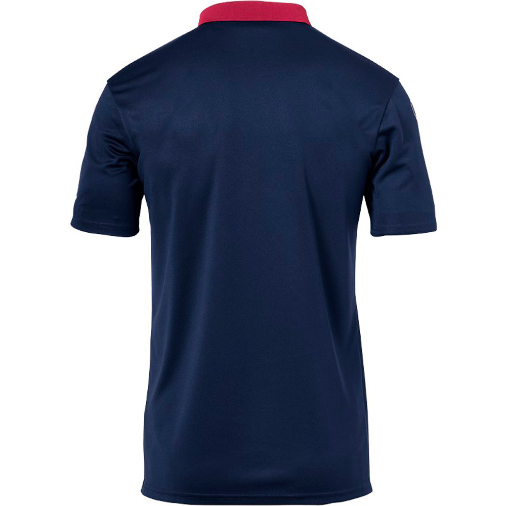 Uhlsport camisetas fútbol manga corta OFFENSE 23 POLO SHIRT vista trasera