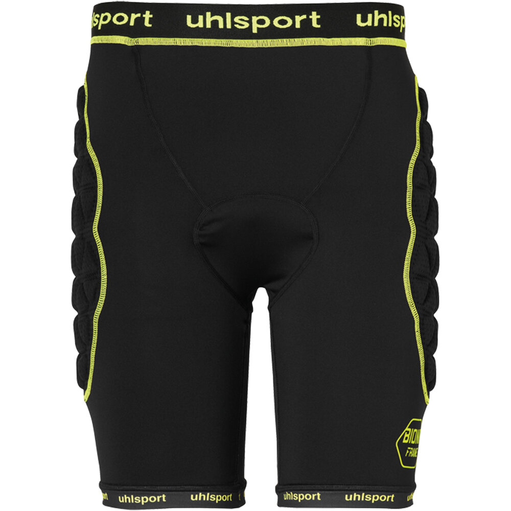 Uhlsport pantalón corto portero BIONIKFRAME PADDED SHORT vista frontal