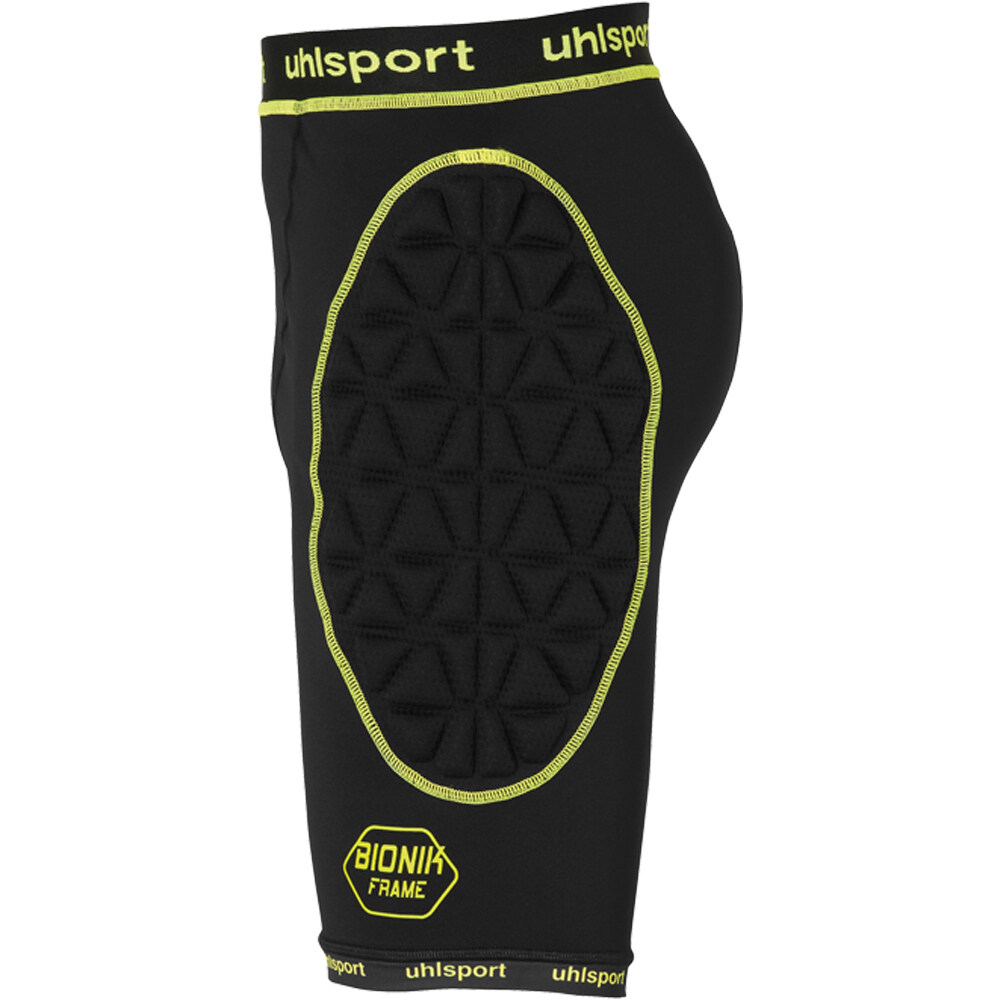 Uhlsport pantalón corto portero BIONIKFRAME PADDED SHORT vista detalle