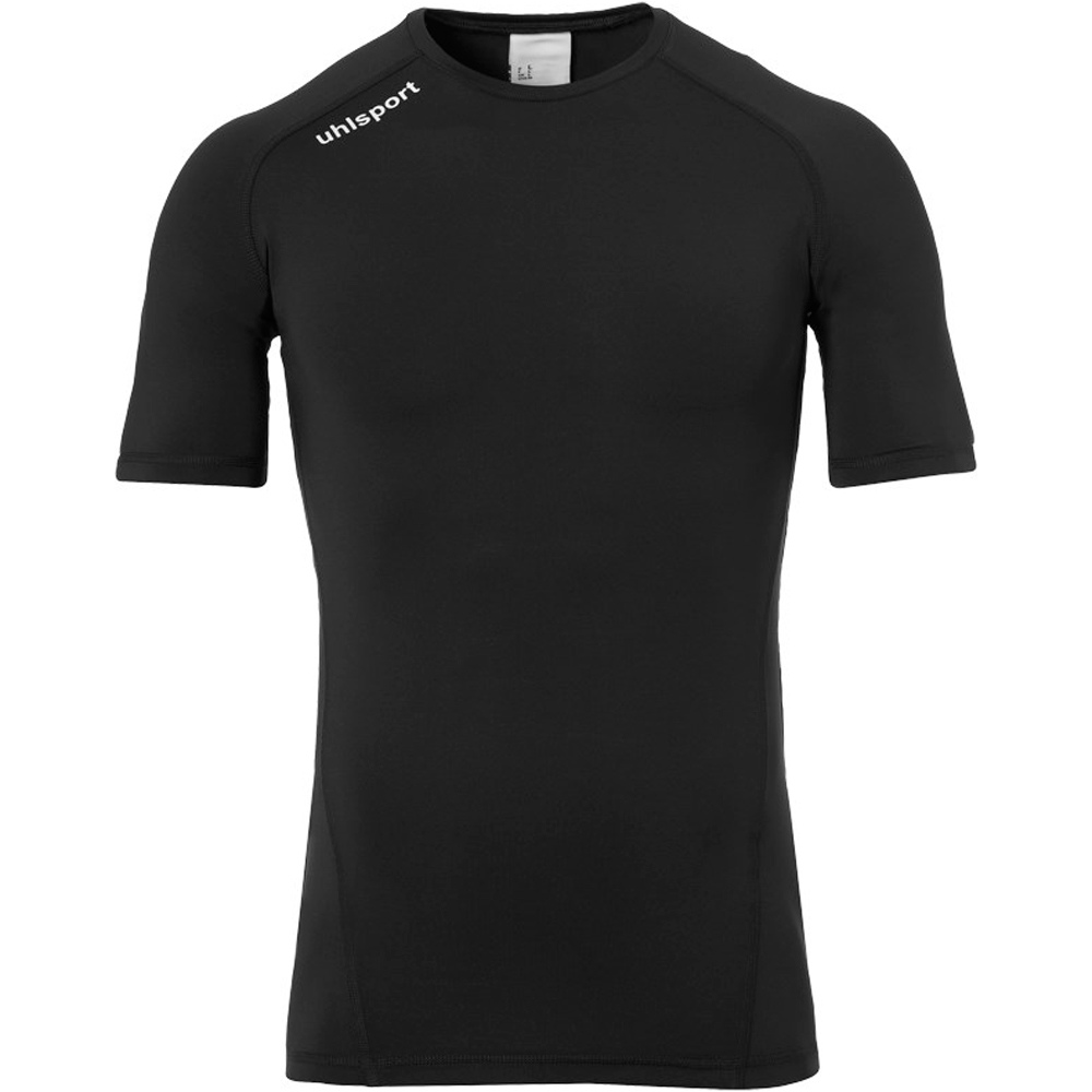 Uhlsport camiseta térmica manga corta hombre DISTINCTION PRO BASELAYER ROUNDNECK vista frontal