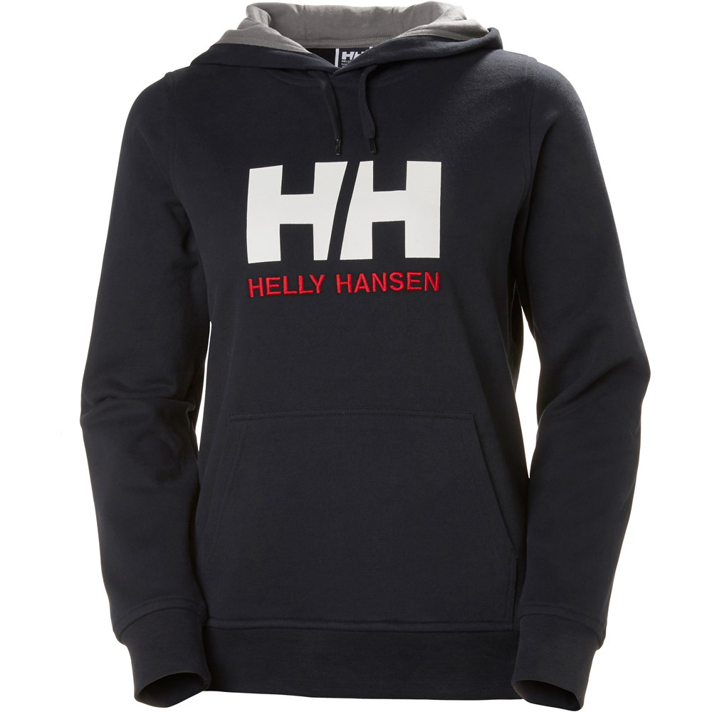 Helly Hansen Sudaderas Montaña Mujer W HH LOGO HOODIE vista detalle