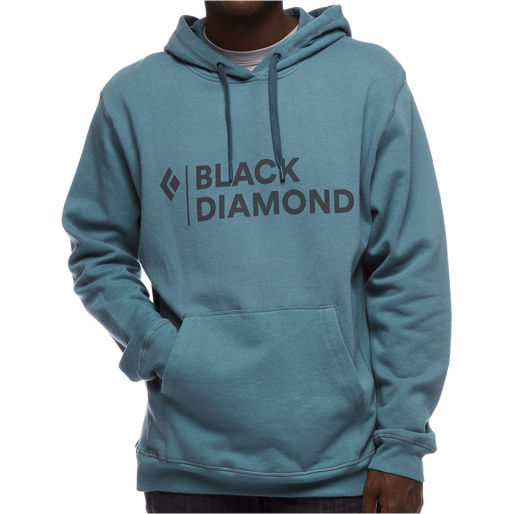 Black Diamond Sudaderas Montaña Hombre M STACKED LOGO HOODY vista frontal