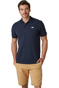 Helly Hansen camiseta montaña manga corta hombre TRANSAT POLO vista frontal