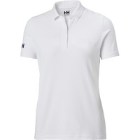 Helly Hansen camiseta montaña manga corta mujer W CREW TECH POLO vista frontal