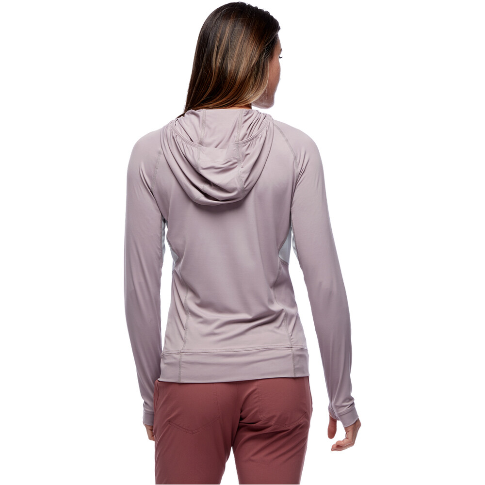 Black Diamond Sudaderas Montaña Mujer W ALPENGLOW PRO HOODY vista trasera