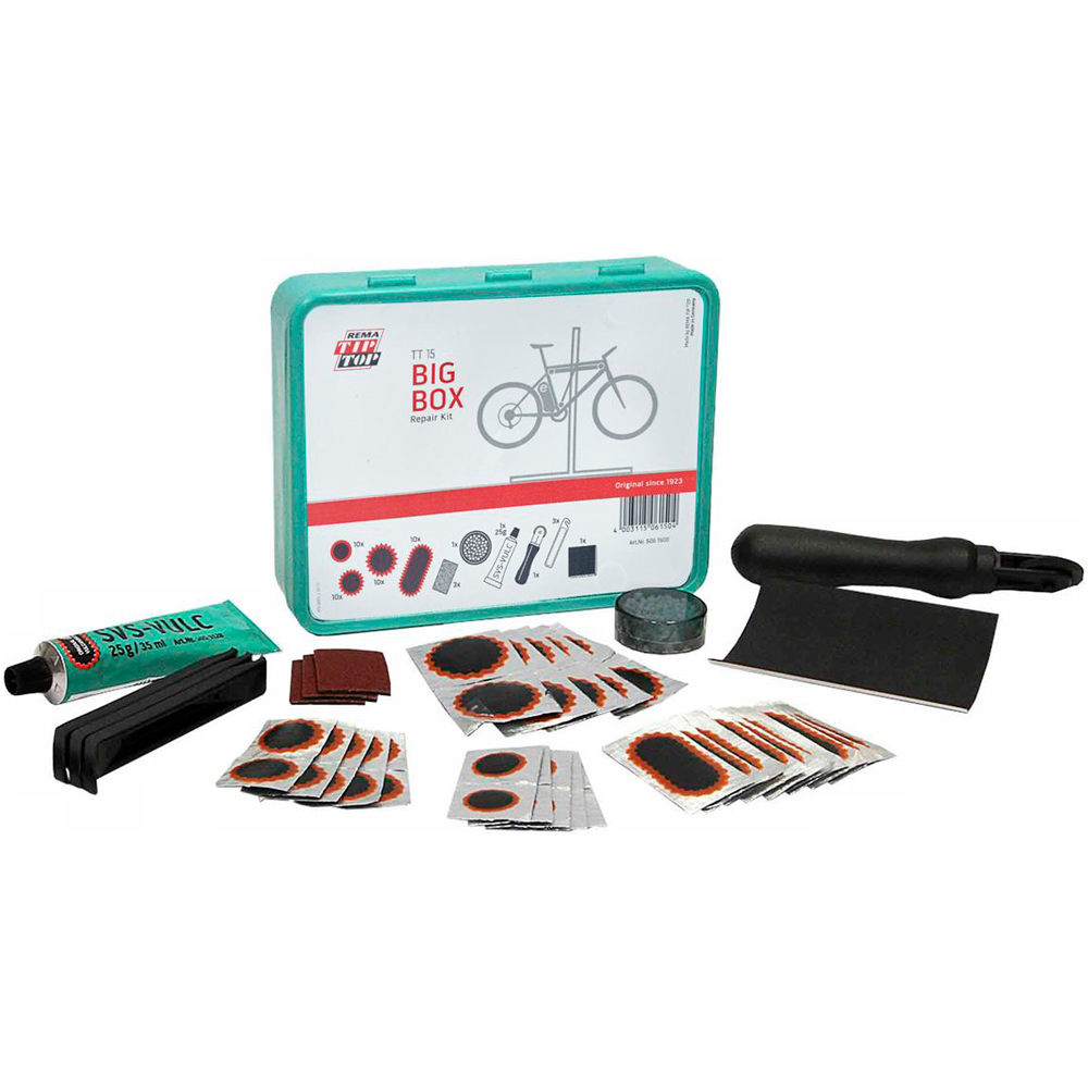 Tip-Top parches bicicleta KIT DE REPARACIN TIP TOP TT15 BIG BOX vista frontal