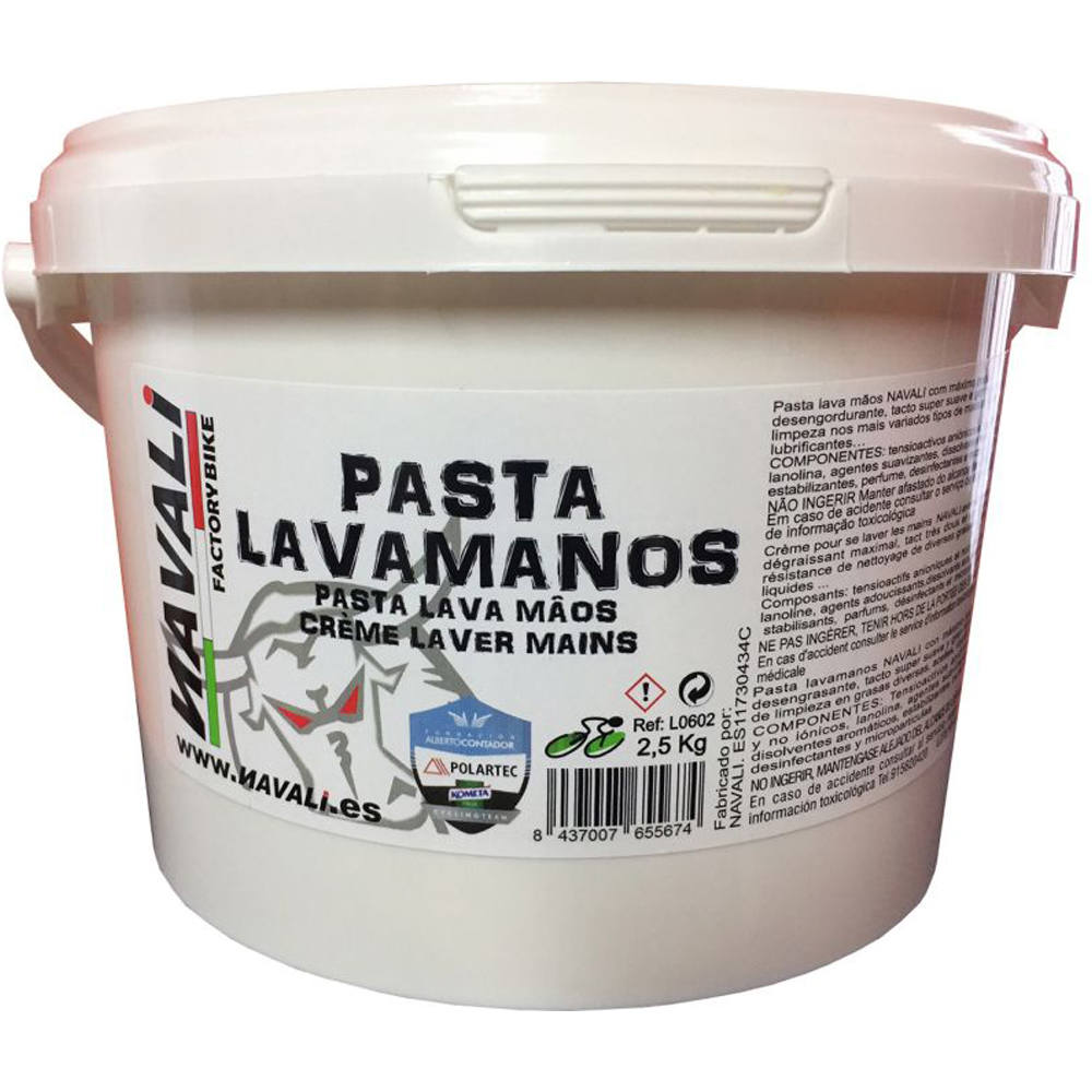 Navali abrillantador y desengrasante bicicleta PASTA LAVAMANOS NAVALI 2,5 KG vista frontal