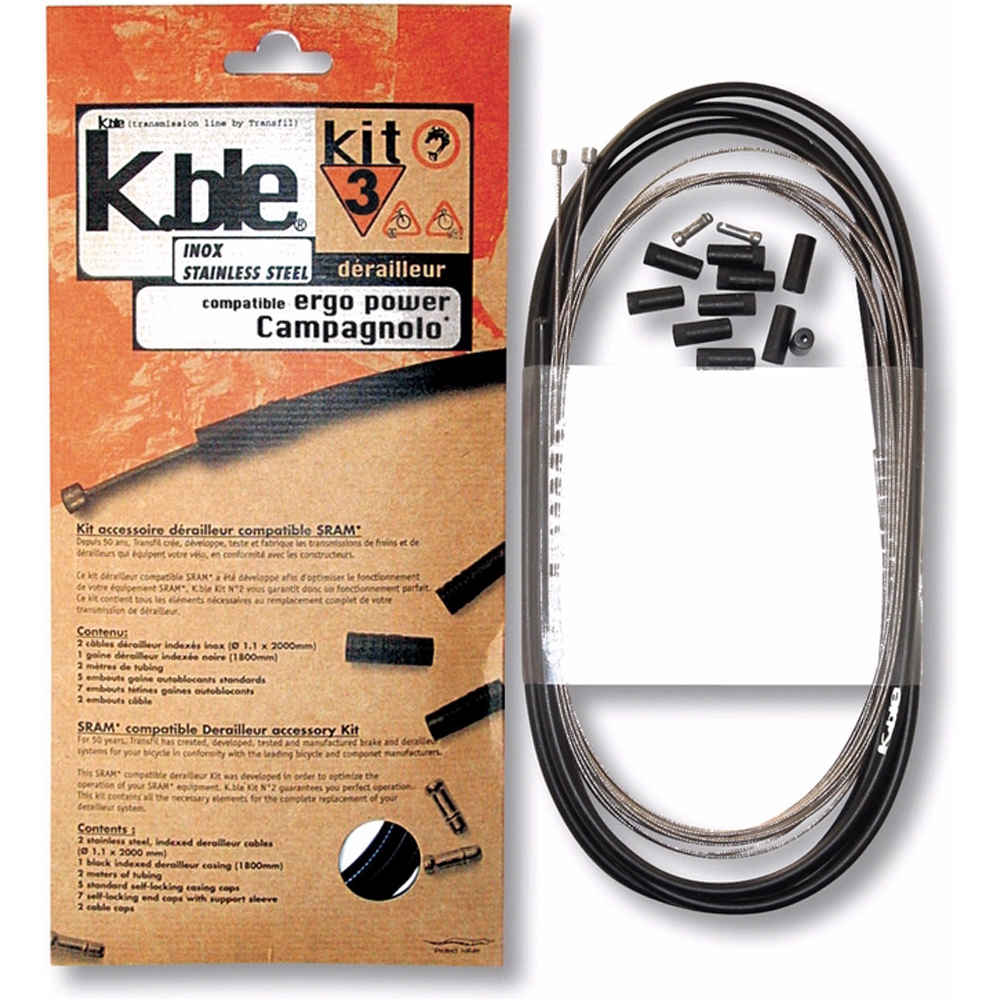 Kit cambioinoxida campagnolo ergopower cableado bicicleta carretera