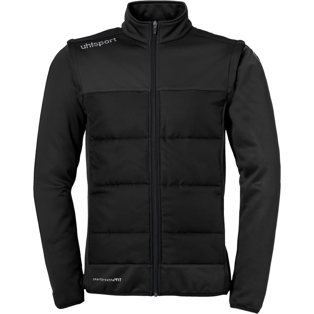 Uhlsport chaquetas hombre ESSENTIAL MULTI JACKET WITH REM. SLEEVES vista frontal