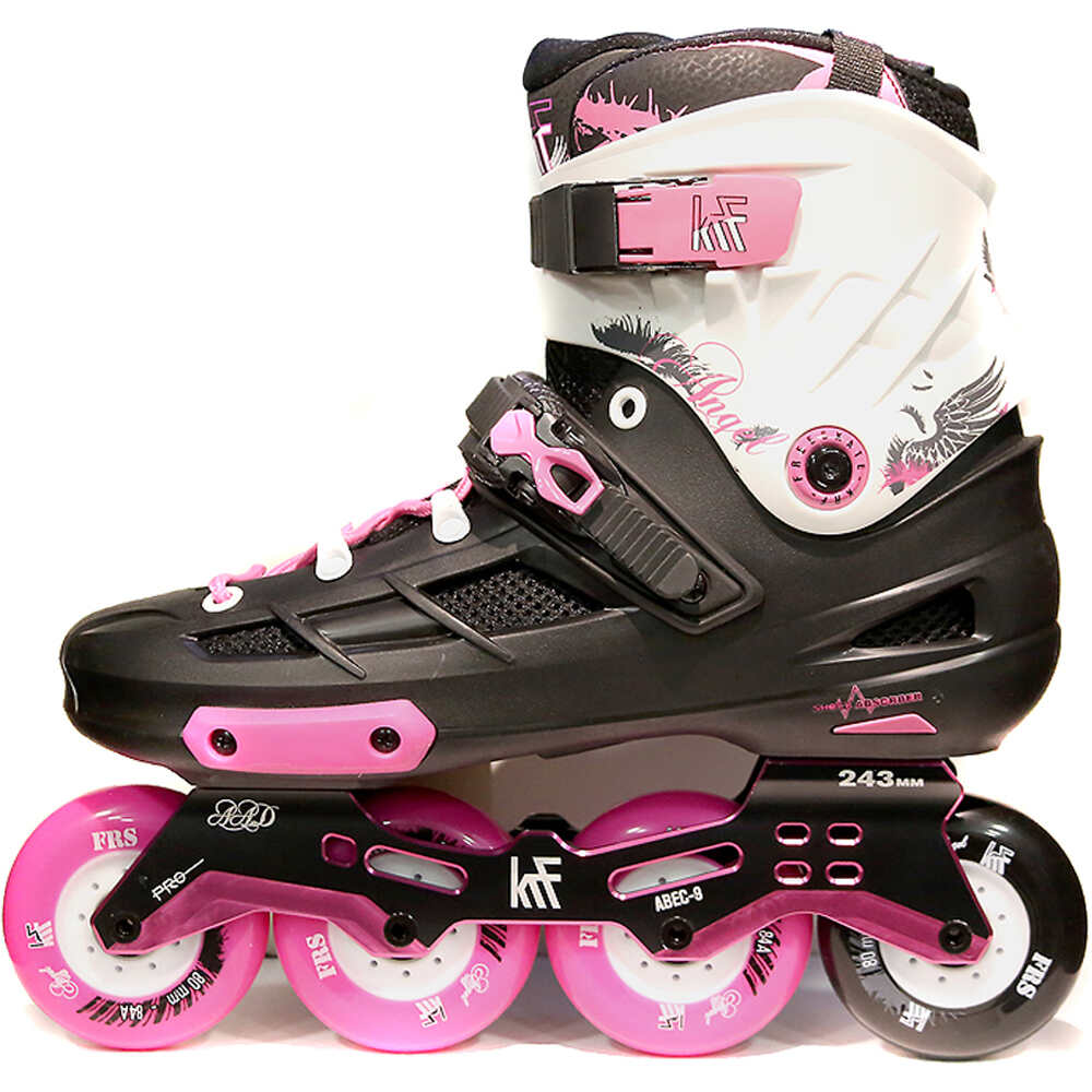 B frs angel 4x80 patines en linea hombre Rosa (40)