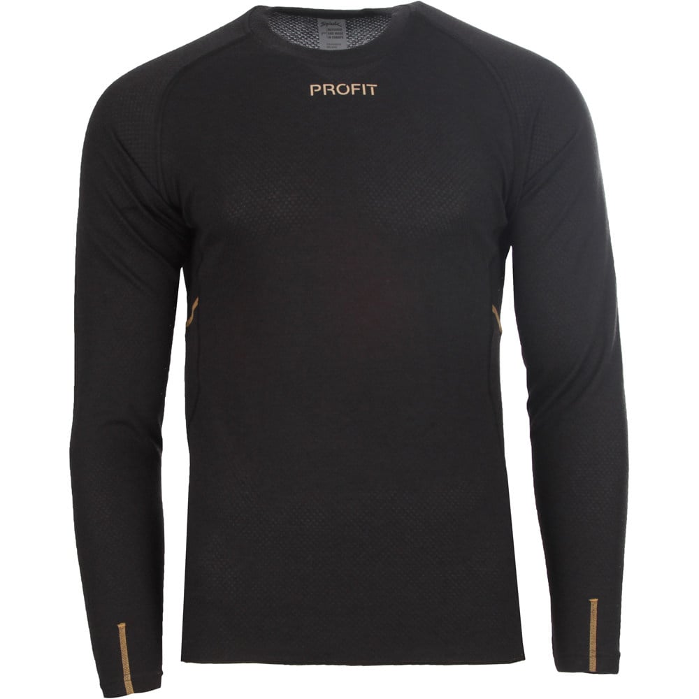 Profit coldrain camiseta térmica manga larga Negro (XXL)
