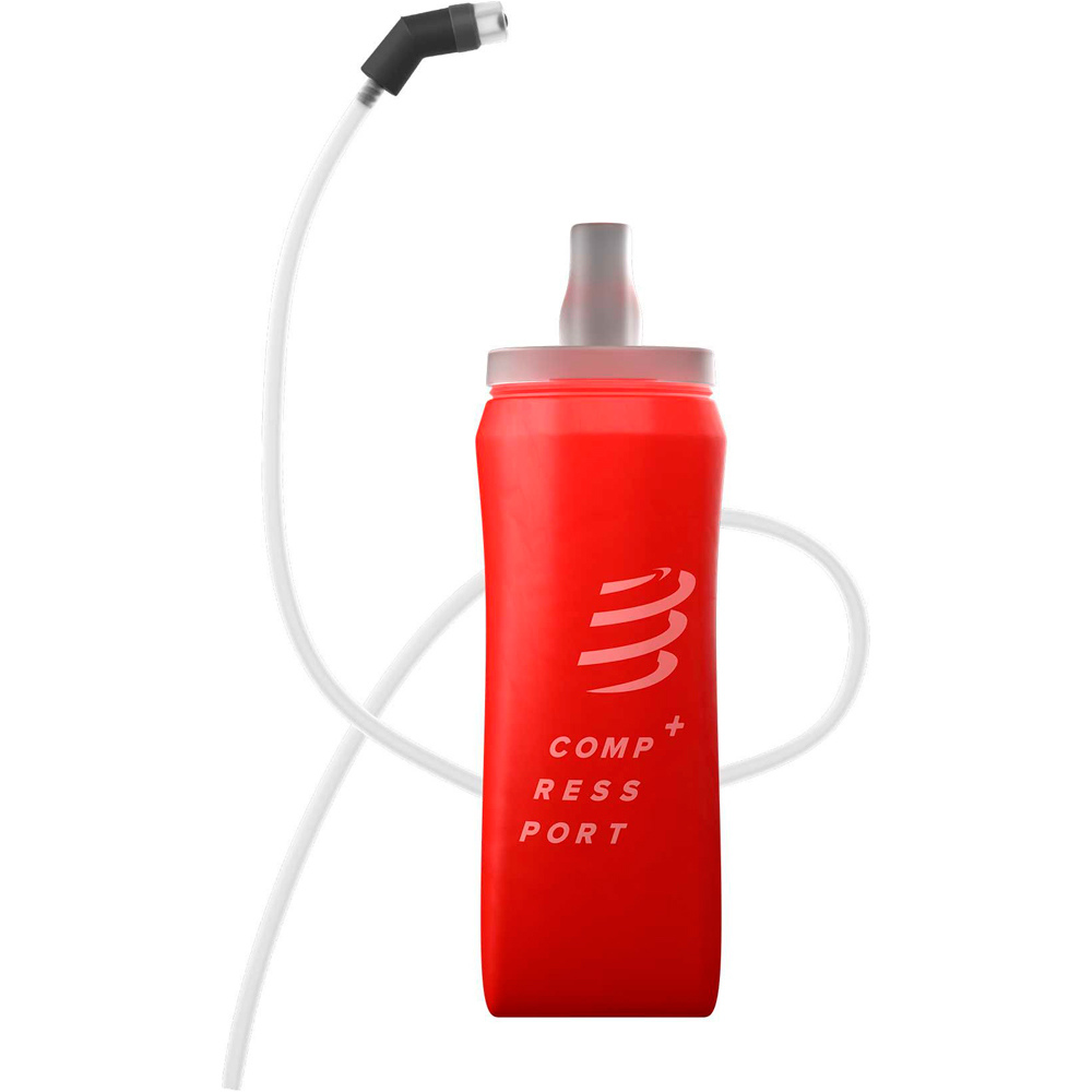 Compressport botes ERGOFLASK 500ML + TUBE RED 500 ML vista frontal