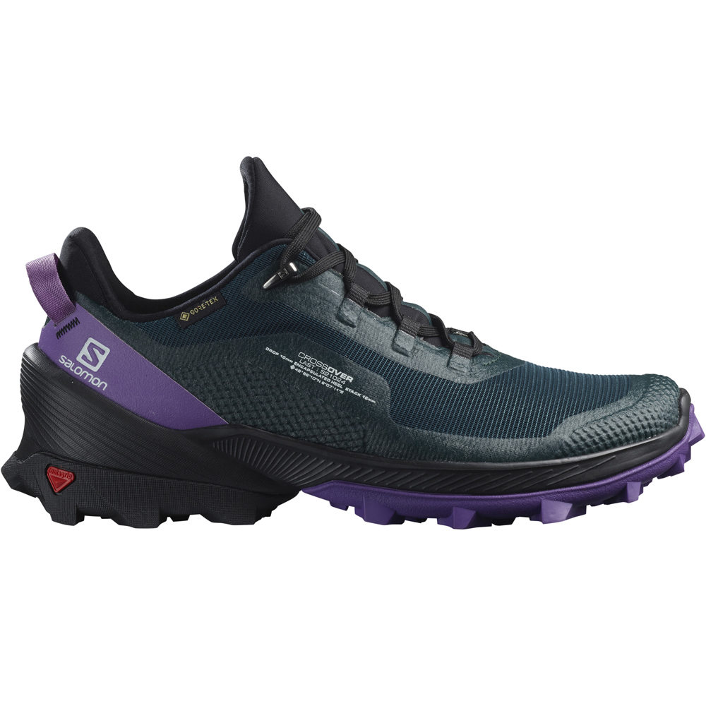 Salomon zapatilla trekking mujer CROSS OVER GORE TEX lateral exterior