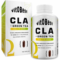 Vitobest Acidos Grasos CLA + GREEN TEA 70 Perlas vista frontal