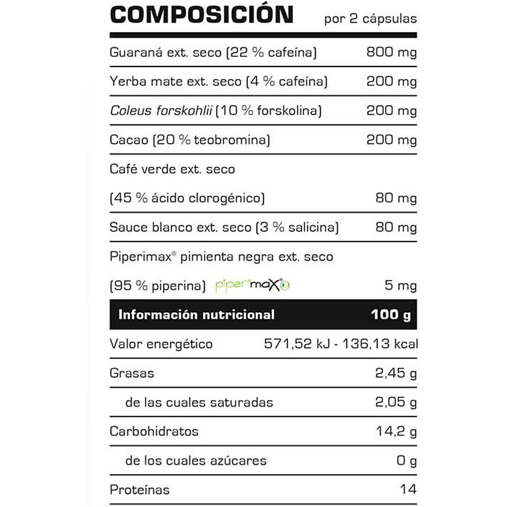 Vitobest Control De Peso HELLCORE 90 Caps. 01