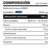 Vitobest complementos nutricionales MSM 60 Vcaps. 01