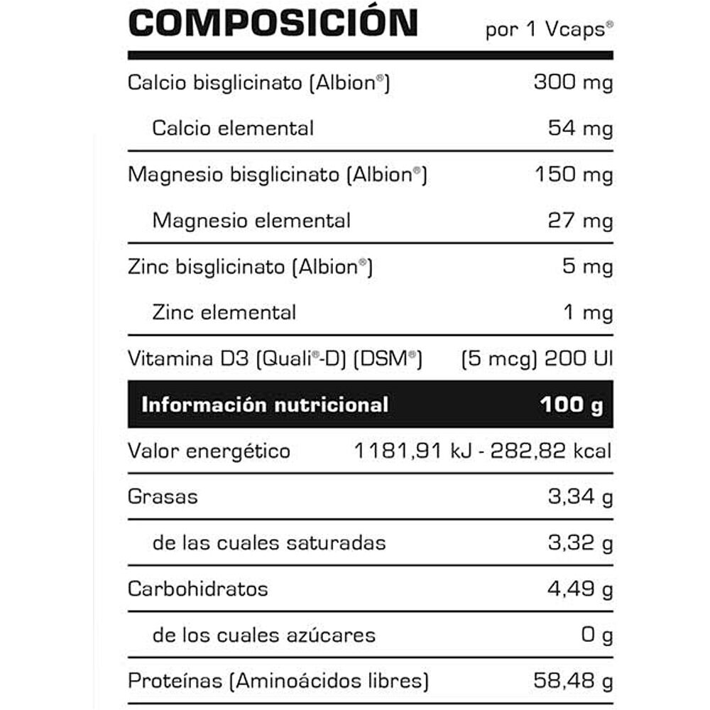 Vitobest Vitaminas Y Minerales CALCIUM MAGNESIUM 60 Vcaps. 01