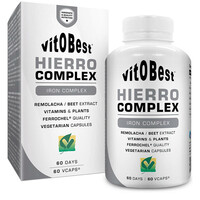 Vitobest Vitaminas Y Minerales HIERRO COMPLEX 60 Caps. vista frontal