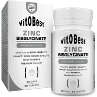 Vitobest Vitaminas Y Minerales ZINC BISGLYCINATE 50 Comp. vista frontal