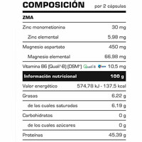 Vitobest Vitaminas Y Minerales ZMA 100 Caps. 01