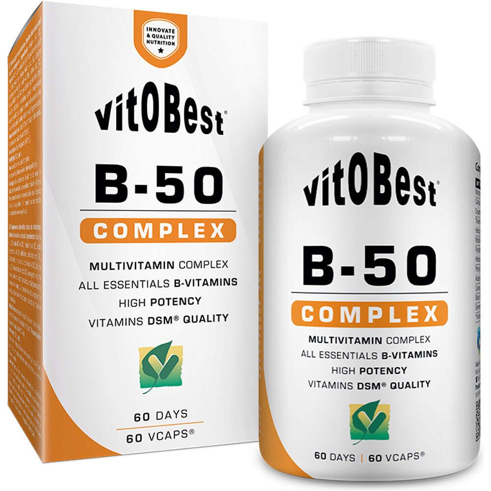 Vitobest Vitaminas Y Minerales B-50 COMPLEX  60 Caps. vista frontal