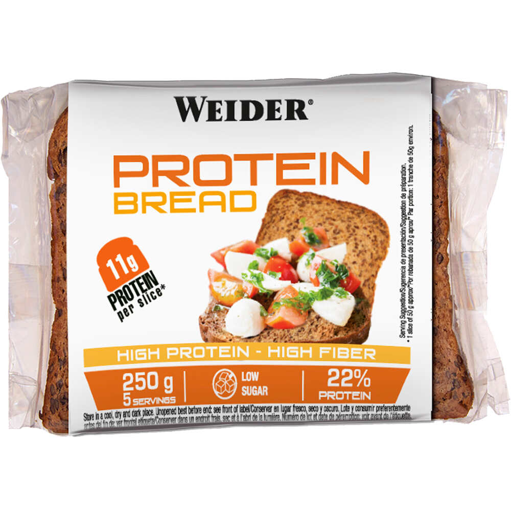 Weider Superfood CAJA Protein Bread Normal 9Uds vista frontal
