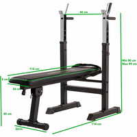 Tunturi banco pesas WB20 BASIC WEIGHT BENCH 01