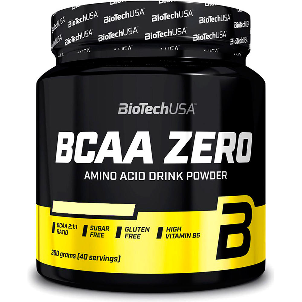 Biotechusa Aminoacidos BCAA Zero Te helado de limon 360g vista frontal