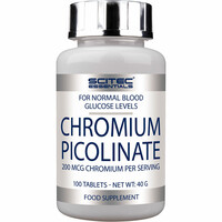 Scitec Nutrition complementos nutricionales Chromium Picolinate 100 tabl. vista frontal