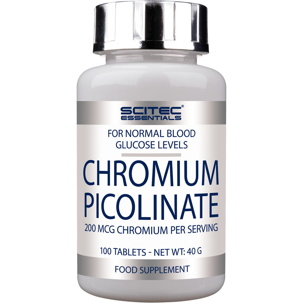 Scitec Nutrition complementos nutricionales Chromium Picolinate 100 tabl. vista frontal