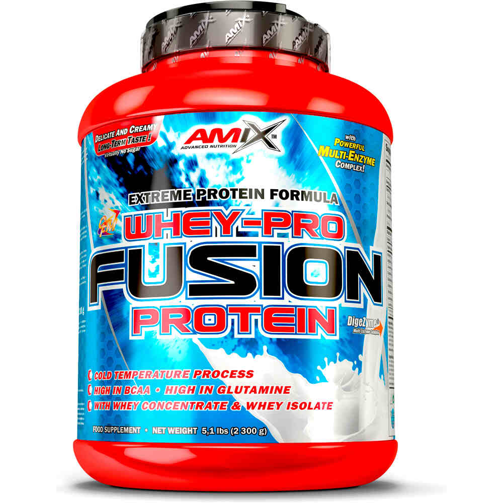 Amix Nutrition proteínas WHEY-PRO FUSION 2,3 KG Chocolate vista frontal