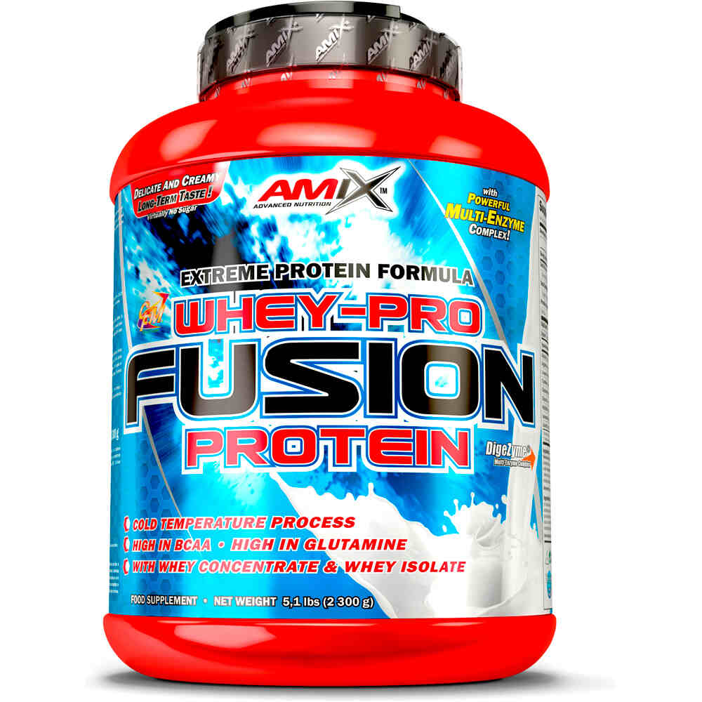 Amix Nutrition proteínas WHEY-PRO FUSION 2,3 KG Moca-chocolate-ca vista frontal