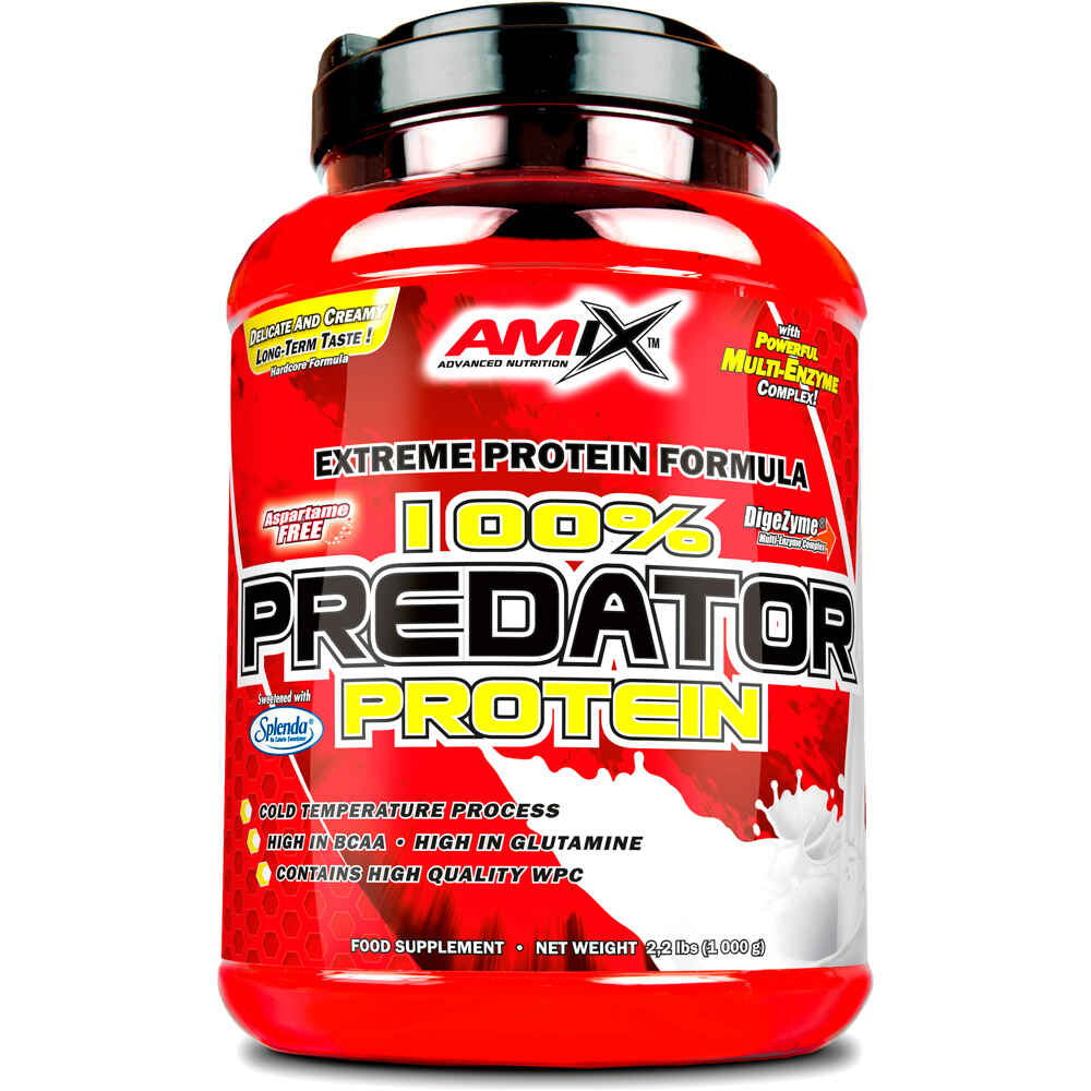 Amix Nutrition proteínas PREDATOR PROTEIN 1 KG Chocolate vista frontal