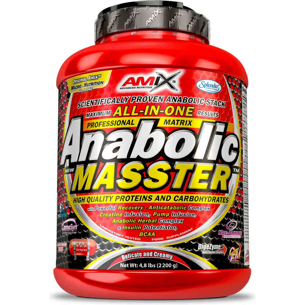 Amix Nutrition Carbohidratos ANABOLIC MASSTER 2,2 KG Frutas del bosqu vista frontal